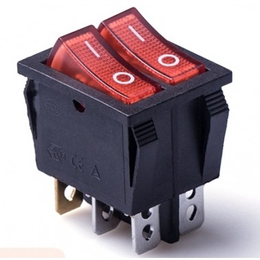 Клавиша большая 6 конт.   КСD3-604DA1 BRA6C  красная [50 !], КСD3-604DA1 BRA6C оптом