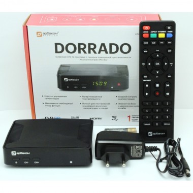 Эфирный ресивер DORRADO DVB-T2(пластик, дисплей, кнопки) оптом Эфирный ресивер DORRADO DVB-T2(пластик, дисплей, кнопки) оптом