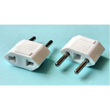 Евро переходник розетки TEFAL плоский  белый ( латунь )    оптом