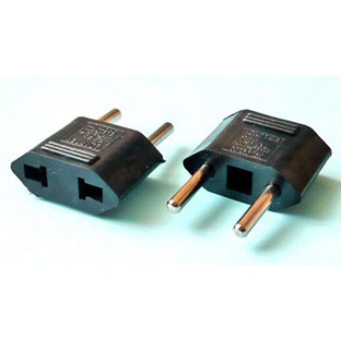 Евро переходник розетки TEFAL плоский  черный ( латунь )    оптом