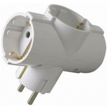 Тройник сетевой "Викей" 250V/16A (з)  оптом