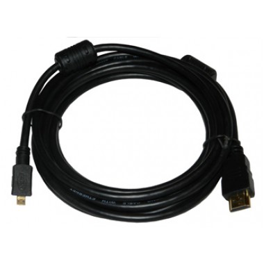 Аудио видео кабель HDMI-microHDMI, GOLD 3 м  [1/10] оптом