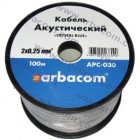 Акустический кабель 2x0.25мм.кв. 100м (прозрачный с синей полосой) APC-030 Акустический кабель 2x0.25мм.кв. 100м (прозрачный с синей полосой) APC-030