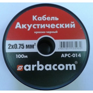 Акустический кабель 2х0.75кв.мм 100м на бобине(красно-черный) APC-014 оптом