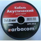 Акустический кабель 2х1.0кв.мм 100м на бобине(красно-черный) APC-015 Акустический кабель 2х1.0кв.мм 100м на бобине(красно-черный) APC-015