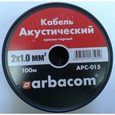 Акустический кабель 2х1.0кв.мм 100м на бобине(красно-черный) APC-015 оптом