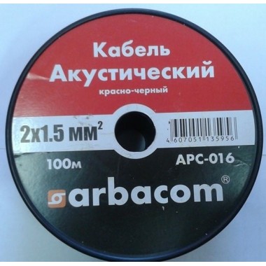 Акустический кабель 2х1.5кв.мм 100м на бобине(красно-черный) APC-016 оптом