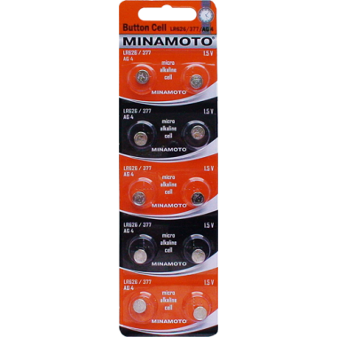 MINAMOTO LR626/377/AG4 10BP, 10 шт. оптом