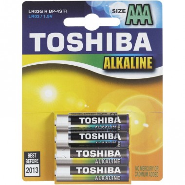 TOSHIBA Alkaline LR03 4BP, 4 шт. оптом