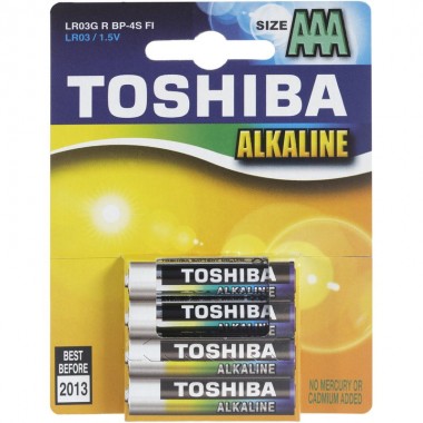 TOSHIBA Alkaline LR03 4BP, 4 шт. оптом TOSHIBA Alkaline LR03 4BP, 4 шт. оптом