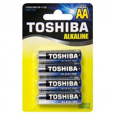 TOSHIBA Alkaline LR6 4BP, 4 шт. оптом TOSHIBA Alkaline LR6 4BP, 4 шт. оптом