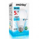 Светодиодная (LED) Лампа Smartbuy-A60-05W/4000/E27 ,холодный свет