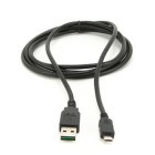 Кабель USB 2.0 AM/micro,черный, 1 м 