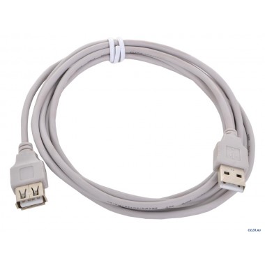 Кабель удлинитель USB 2.0 AM/АF 1,8 м  [1/200], T-7202-1,8 оптом