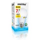 Светодиодная (LED) Лампа Smartbuy-A60-07W/3000/E27 ,теплый свет