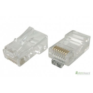 Компьютерный штекер RJ45 8р8с, cat3 Б.З. APT-207c оптом Компьютерный штекер RJ45 8р8с, cat3 Б.З. APT-207c оптом