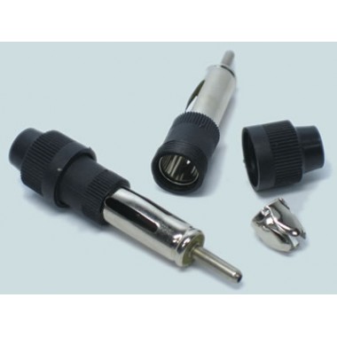 Авто-антенный штекер, на кабель (пластик-никель) APP-411 оптом