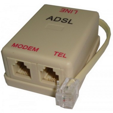 Сплитер ADSL двойной с кабелем оптом Сплитер ADSL двойной с кабелем оптом