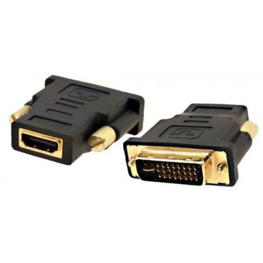 DVI-D (24+1) штекер - HDMI гнездо (пластик-золото, ПВХ-упаковка) APP-363 оптом