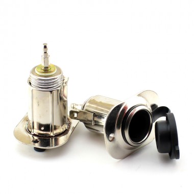 Авто-прикуривателя гнездо, корпусное, с ПВХ крышкой (металл) APP-415 оптом