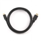 Кабель HDMI-miniHDMI Gembird/Cablexpert, 19M/19M, , v1.4, 3D, Ethernet, черный, позол.разъемы, экран, пакет  1.8 м