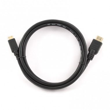 Кабель HDMI-miniHDMI Gembird/Cablexpert, 19M/19M, , v1.4, 3D, Ethernet, черный, позол.разъемы, экран, пакет  1.8 м оптом
