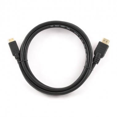 Кабель HDMI-miniHDMI Gembird/Cablexpert, 19M/19M, , v1.4, 3D, Ethernet, черный, позол.разъемы, экран, пакет 1.8 м оптом Кабель HDMI-miniHDMI Gembird/Cablexpert, 19M/19M, , v1.4, 3D, Ethernet, черный, позол.разъемы, экран, пакет 1.8 м оптом