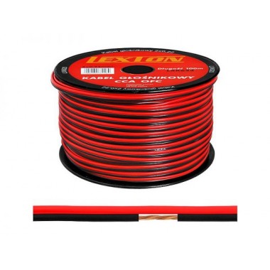 Акустический кабель 2х0.5кв.мм CCA LEXTON чёрно/красный, бухта 100м оптом