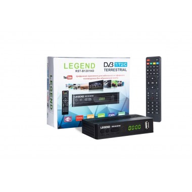 Эфирный ресивер LEGEND DVB-T2/C RST-B1201HD(пластик, дисплей, кнопки) оптом Эфирный ресивер LEGEND DVB-T2/C RST-B1201HD(пластик, дисплей, кнопки) оптом