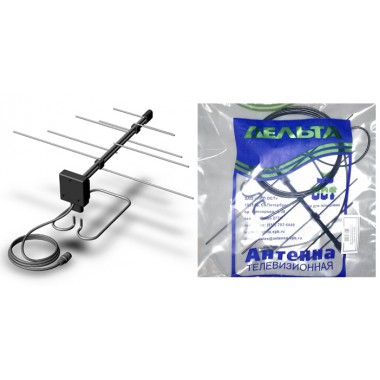 Телевизионная комнатная антенна Дельта К132А 5V оптом