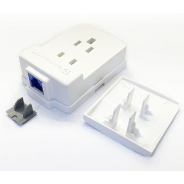Бытовая телефонная розетка БТР-1х RJ11(6р4с)гн белый б/э APT-010Б-П оптом