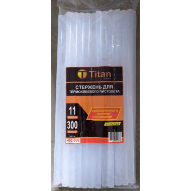 Стержень термоклеевой прозрачный D=11mm, L=300mm,Professional Titan,1кг оптом Стержень термоклеевой прозрачный D=11mm, L=300mm,Professional Titan,1кг оптом