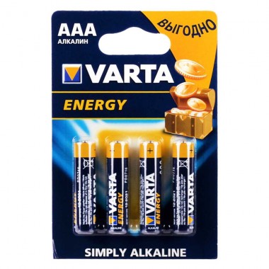 Батарейка VARTA ENERGY LR03 BL-4 оптом