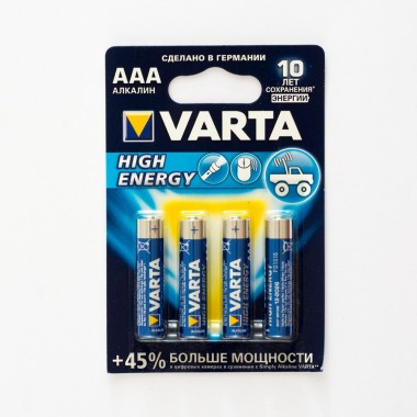 Батарейка VARTA HIGH ENERGY/LONGLIFE POWER LR03 BL-4 оптом Батарейка VARTA HIGH ENERGY/LONGLIFE POWER LR03 BL-4 оптом