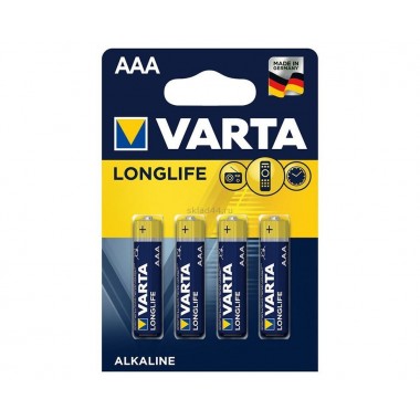 Батарейка VARTA LONGLIFE LR03 BL-4 оптом Батарейка VARTA LONGLIFE LR03 BL-4 оптом