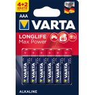 Батарейка VARTA LONGLIFE MAX POWER LR03 BL-4+2