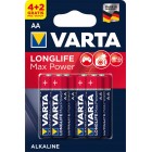 Батарейка VARTA LONGLIFE MAX POWER LR6 BL-4+2