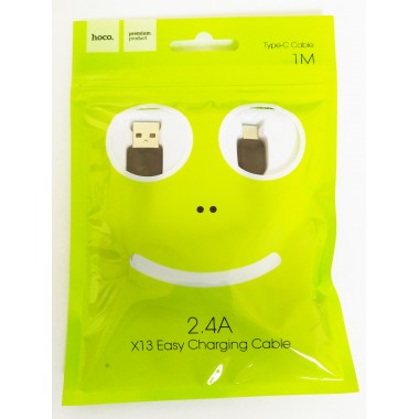Кабель HOCO X13 USB - micro USB Type-C ,1 метр,черный оптом