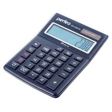 Калькулятор Perfeo GS-2380-BL, 12-разр., синий оптом