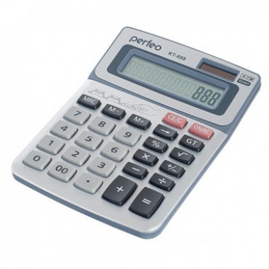 Калькулятор Perfeo KT-888, 12-разр., серебристый оптом