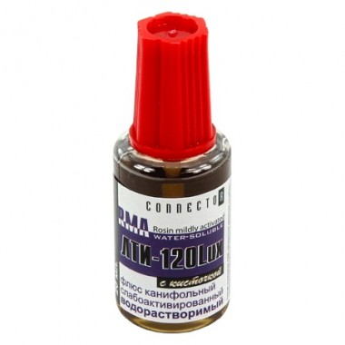 ЛТИ-120 Lux с кисточкой 20 мл. (безспиртовой, водосмывный флюс) оптом