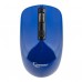 Мышь беспроводная Gembird MUSW-400-B, 2.4ГГц, синий, бесшумный клик, 3 кнопки+колесо-кнопка, 1600 DPI, батарейки в комплекте, блистер оптом