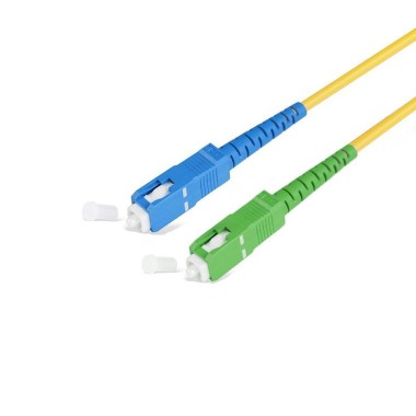 Шнур оптический SC/UPC-SC/APS-G657A1-3.0-PVC ,сине-зеленые,15 м оптом