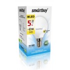 Светодиодная (LED) Лампа Smartbuy-P45-05W/3000/E14 ,теплый свет