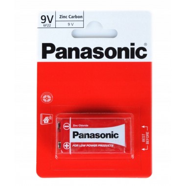 Батарейка Panasonic Крона 6F22 BL1 Zinc Carbon 1.5V (12/60) оптом Батарейка Panasonic Крона 6F22 BL1 Zinc Carbon 1.5V (12/60) оптом