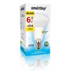 Светодиодная (LED) Лампа Smartbuy-R50-06W/3000/E14 ,теплый свет