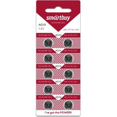 Батарейка SmartBuy AG10-10B оптом Батарейка SmartBuy AG10-10B оптом