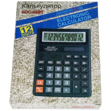 Калькулятор SDC-888T ,12-разр.,черный оптом Калькулятор SDC-888T ,12-разр.,черный оптом