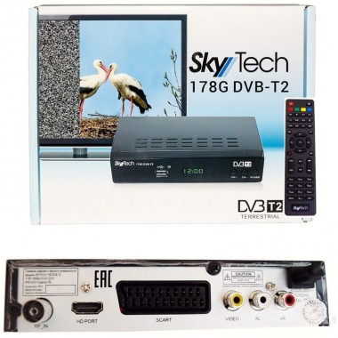 SKYTECH 178G DVB-T2(дисплей,кнопки "CH+","CH-","ON/OFF";HDMI,SCART, RCA, AUDIO R/L,RF IN, RF LOOP,металл) оптом SKYTECH 178G DVB-T2(дисплей,кнопки "CH+","CH-","ON/OFF";HDMI,SCART, RCA, AUDIO R/L,RF IN, RF LOOP,металл) оптом