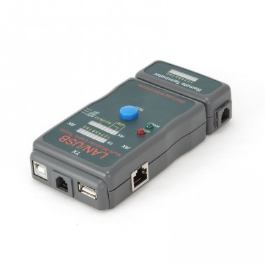 Тестер LAN Cablexpert NCT-2, 100/1000 Base-TX,  для UTP, STP, RJ-11, USB-кабеля оптом